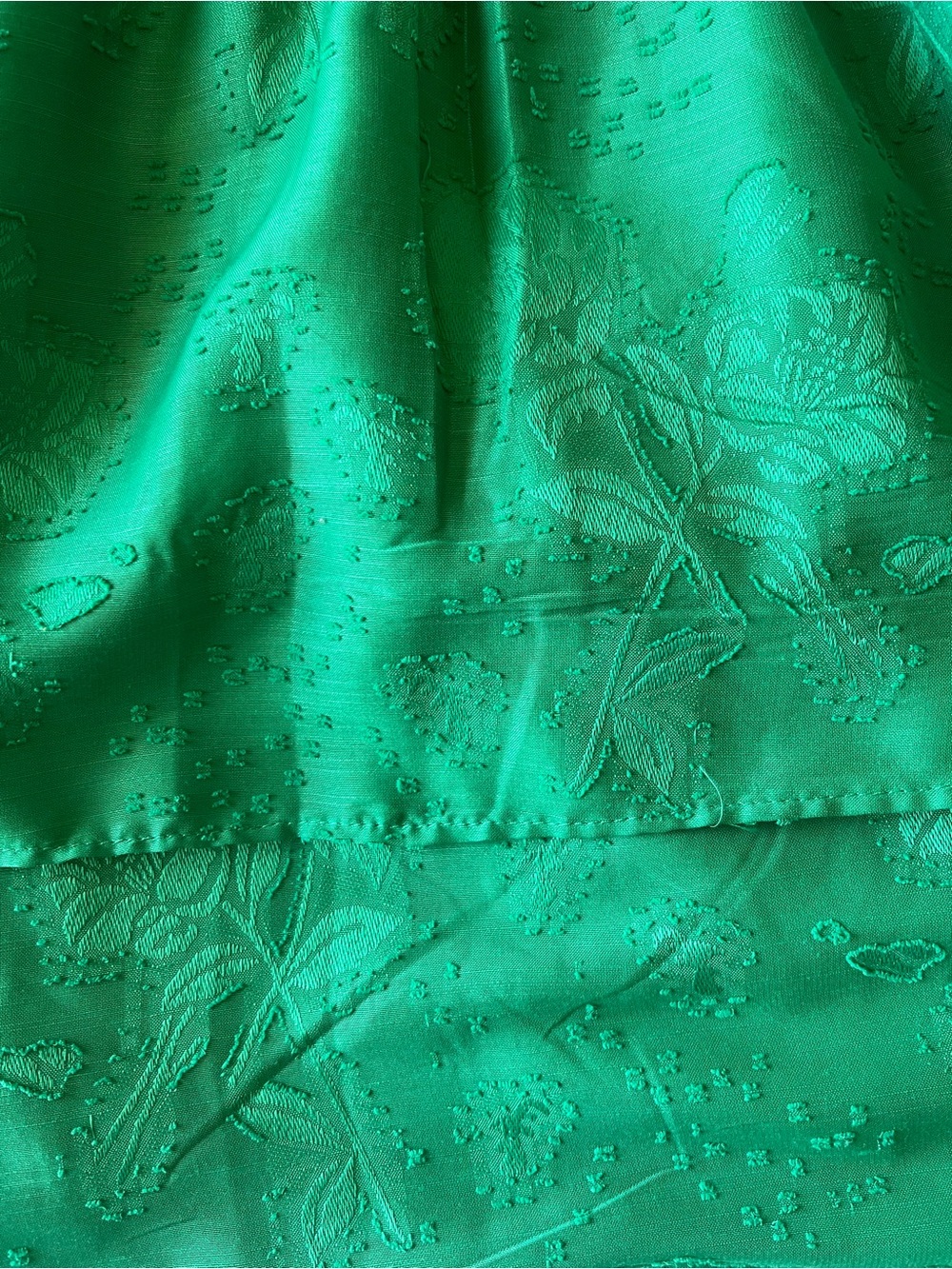 wild fable Emerald Green Satin Mini Dress with Lace-Trim Bodice - Picture 5 of 6